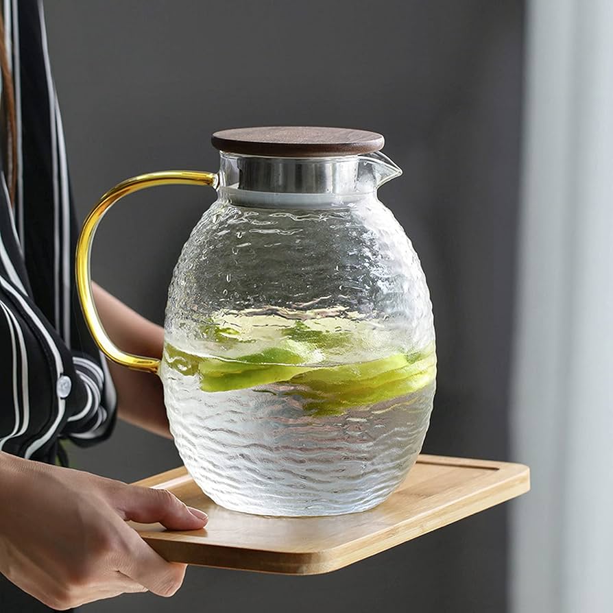 ガラスピッチャー Amazon｜1.9Lガラスピッチャーの水道ピッチ、冷たい飲み物のため